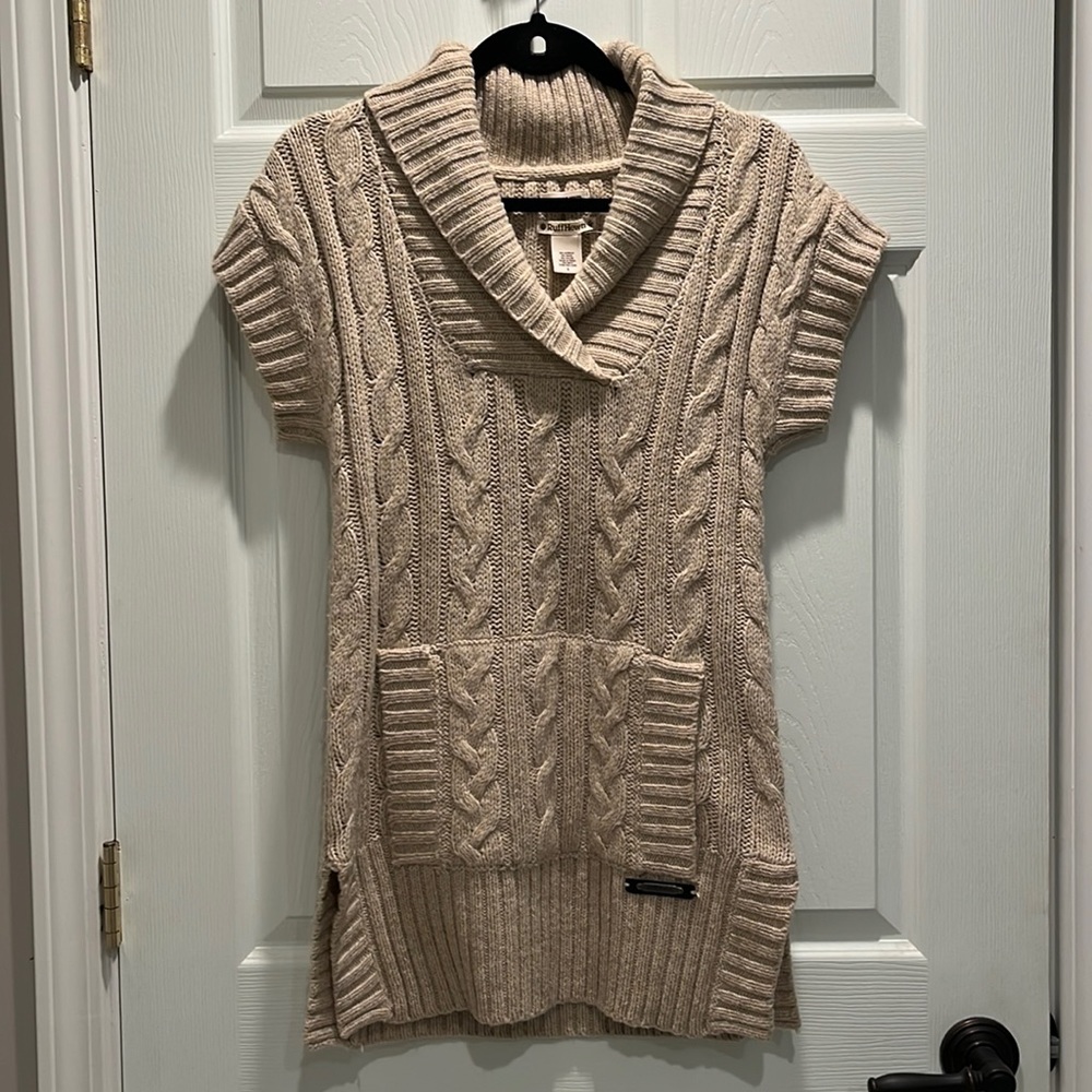 Ruff Hewn beige short sleeve sweater.